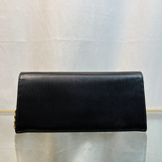 PRADA Vitello Move Wallet on Chain Black