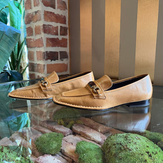 TORY BURCH Caramel Corn Perrine Loafers SZ 7.5