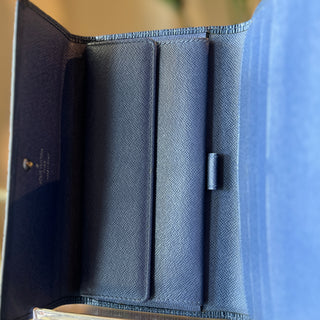 LOUIS VUITTON Vintage Sarah Wallet in Toledo Blue Epi Leather
