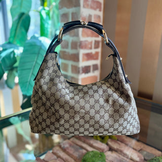 GUCCI GG Canvas Hobo Large
