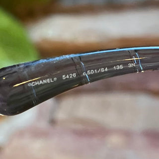 CHANEL 5426 c.501/S4 Quilted Black Acetate Oversized Sunglasses