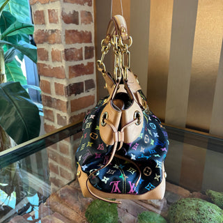 LOUIS VUITTON Ursula Black Multicolor Shoulder Bag