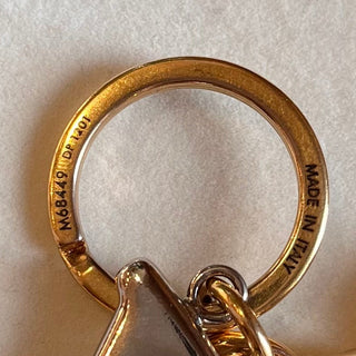 LOUIS VUITTON Gold New Wave Bag Charm & Key Holder