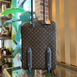 LOUIS VUITTON Pegase 60 Brown Monogram Canvas Rolling Luggage