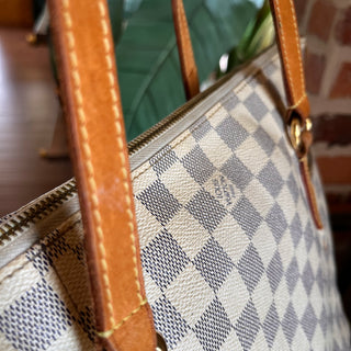 LOUIS VUITTON Totally MM Damier Azur Canvas Tote