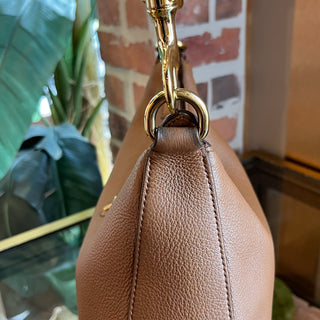 PRADA Daino Brown Daino Soft Leather Shoulder Bag