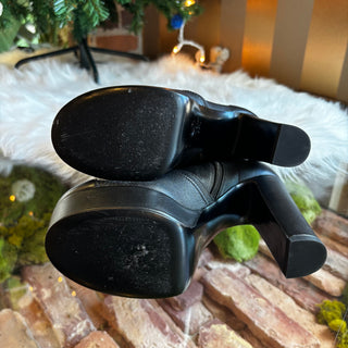 CHANEL Interlocking CC Logo Sock Boots 36.5