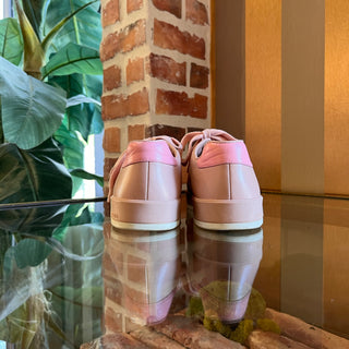 PRADA Pink Leather Low Top Sneakers SZ 37.5 (US 7.5)