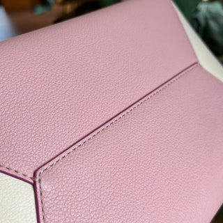 LOUIS VUITTON LockMe Cabas Pink Perforated Leather Monogram Flower Tote Bag