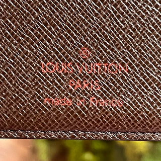 LOUIS VUITTON Damier Ebene French Purse Wallet
