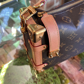 LOUIS VUITTON Side Trunk MM Brown Monogram Canvas Crossbody Bag