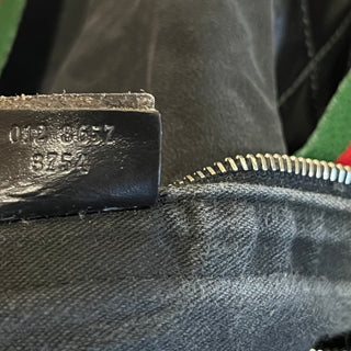 GUCCI Black Suede Duffle Bag
