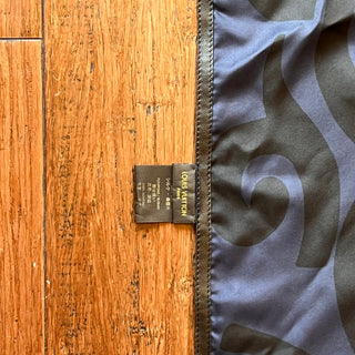 LOUIS VUITTON Stephen Sprouse Blue Tassel Scarf