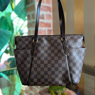 LOUIS VUITTON Totally PM Damier Ebene Canvas Tote Bag