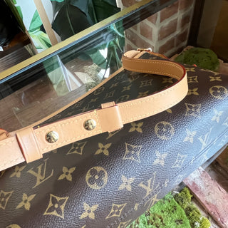 LOUIS VUITTON CarryAll East West Brown Monogram Canvas Shoulder Bag