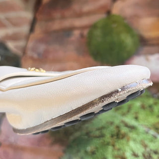 TORY BURCH Off White Loafers SZ 8