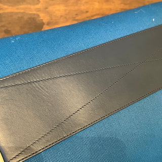 BURBERRY Kennedy Blue Canvas Duffle Bag