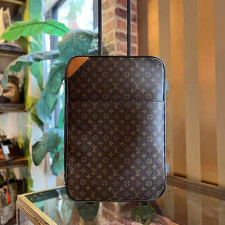 LOUIS VUITTON Pegase 60 Brown Monogram Canvas Rolling Luggage