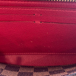 LOUIS VUITTON Clémence Coated Canvas Zippy Wallet