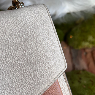 LOUIS VUITTON MyLockMe Chain BB Bicolor Leather Crossbody bag