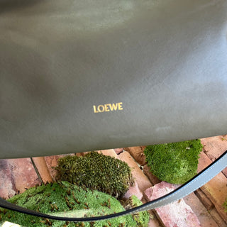 LOEWE Flamenco Medium Khaki Nappa Calfskin Leather Crossbody
