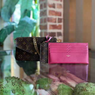 LOUIS VUITTON Felicie Pochette Brown Monogram Canvas Crossbody