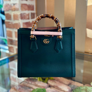 GUCCI Green Diana Tote
