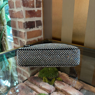 PRADA Prada Re-Edition 2005 Mini Crystal-Studded Satin Bag