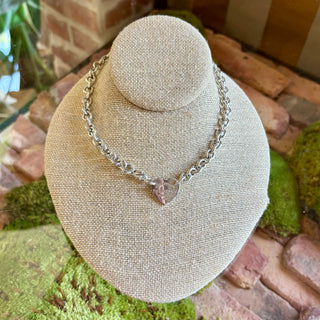 TIFFANY & CO "Please Return To Tiffany" Heart Chain Choker
