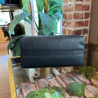 PRADA Black Monochrome Saffiano Leather Tote