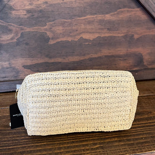 SAINT LAURENT Le Raffia Naturel Raffia Shoulder Bag