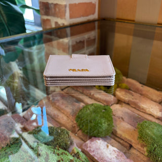 PRADA Nude Accordion Wallet