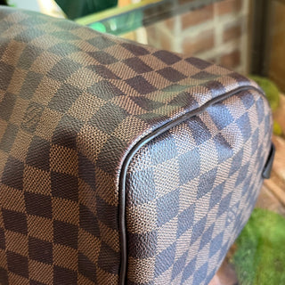 LOUIS VUITTON Speedy 30 Damier Ebene Canvas Satchel