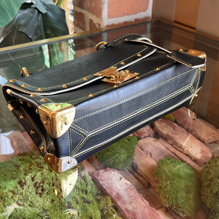 LOUIS VUITTON Le Talentueux Navy Suhali Leather Shoulder Bag