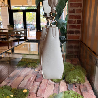 STELLA MCCARTNEY Logo Crossbody Smooth Alter Mat Vegan Leather Perforated Crossbody Bag