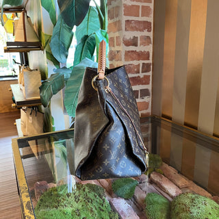 LOUIS VUITTON Artsy Brown Monogram Canvas Hobo Bag