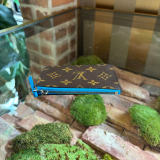 LOUIS VUITTON Blue Romy Card Holder