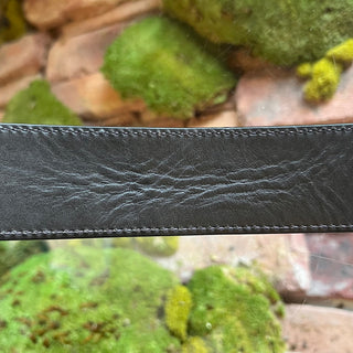GUCCI Guccissima Reversible Black/Brown Leather Belt SZ 85/34
