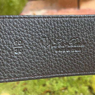 LORO PIANA Brown Suede Belt SZ 90/36