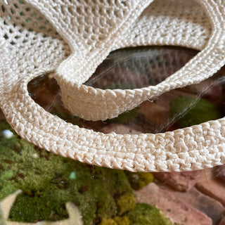 PRADA White Raffia Shopping Tote