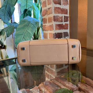 LOEWE Amazona 28 Beige Nappa Calfskin Satchel