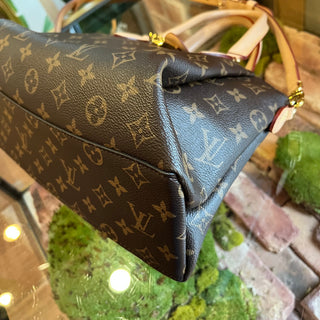 LOUIS VUITTON Rivoli PM Brown Monogram Canvas Top Handle Bag