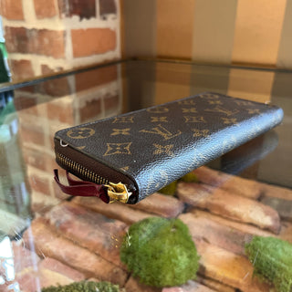 LOUIS VUITTON Clemence LV Monogram Brown Coated Canvas  Wallet