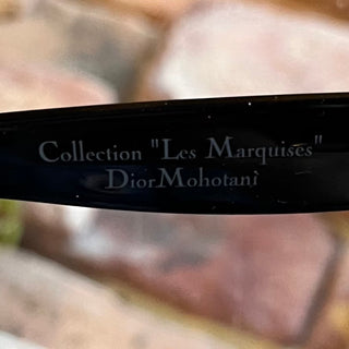 DIOR Collection "Les Marquises" 29AHA Black Acetate Cat Eye Sunglasses