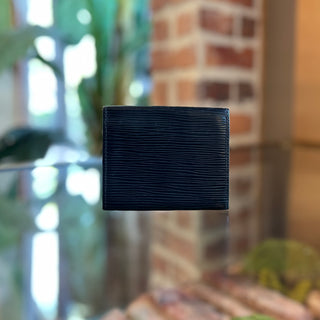 LOUIS VUITTON Black Epi Leather Card Wallet