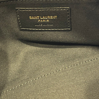 SAINT LAURENT Le Raffia Naturel Raffia Shoulder Bag