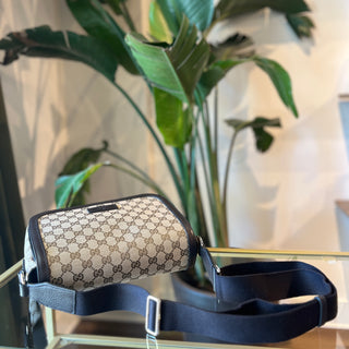 Gucci Monogram Flap Messenger Bag