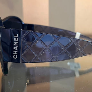 CHANEL 5426 c.501/S4 Quilted Black Acetate Oversized Sunglasses