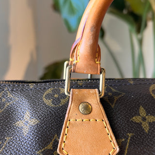 LOUIS VUITTON Speedy 30 Brown Monogram Canvas Satchel