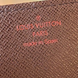 LOUIS VUITTON Enveloppe Carte de Visite Damier Ebene